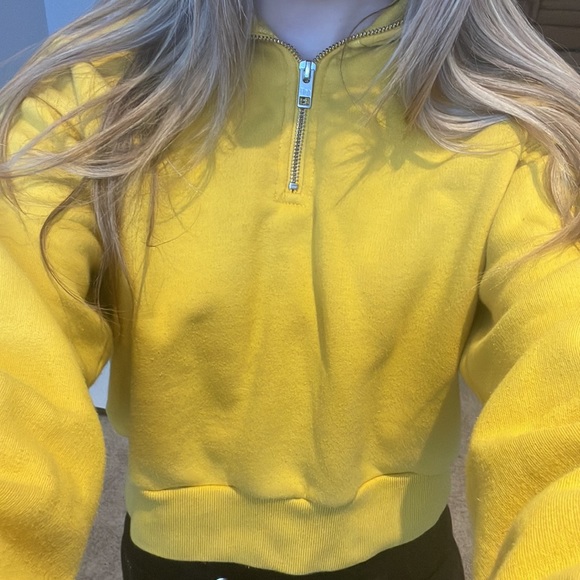 TNA cozy fleece perfect 1/4 zip sweatshirt - Picture 3 of 4